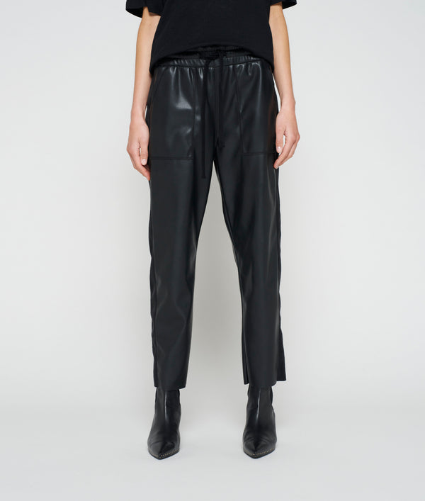 10DAYS | LEATHERLOOK SIDE PANEL JOGGER