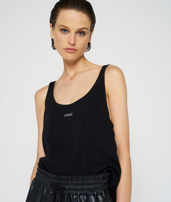 10DAYS | COTTON TANK TOP BLACK