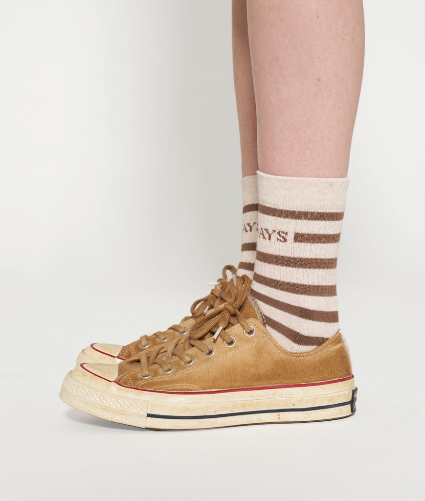 10DAYS | SOCKS STRIPES BROWN