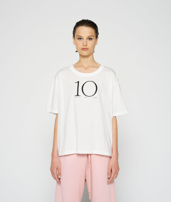 10DAYS | JERSEY TEE 10 ECRU