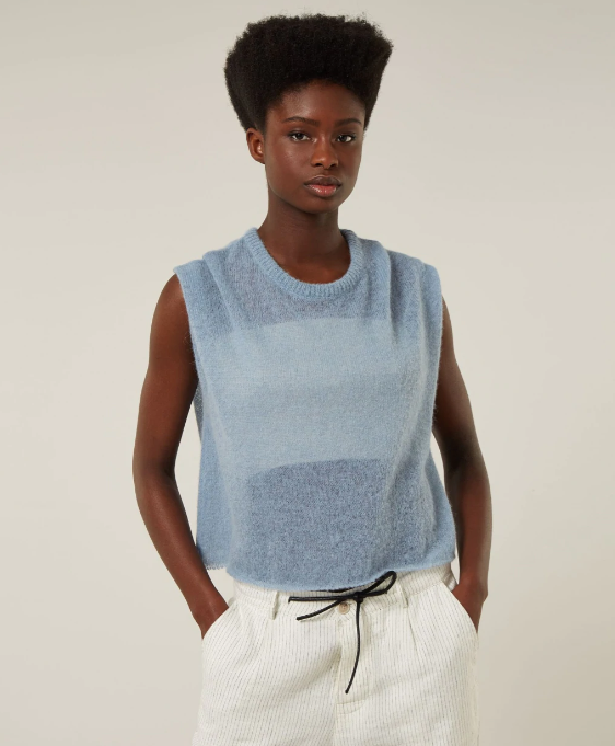 10DAYS | THIN KNITTED TEE