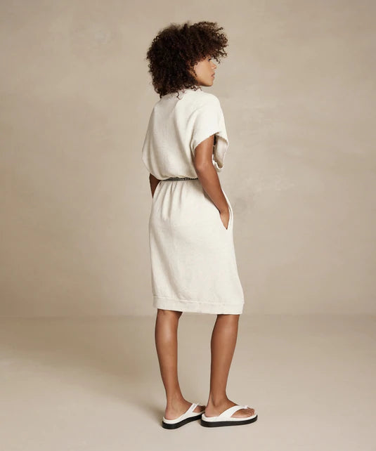 10DAYS | SHAWL COLLAR SWEAT DRESS