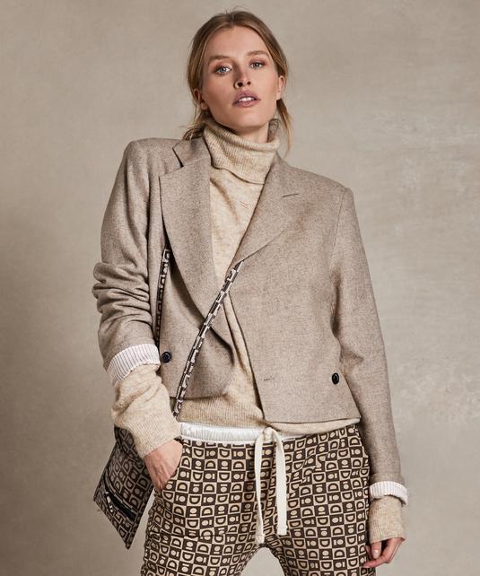 10DAYS | CROPPED WOOL BLAZER - lfshneb