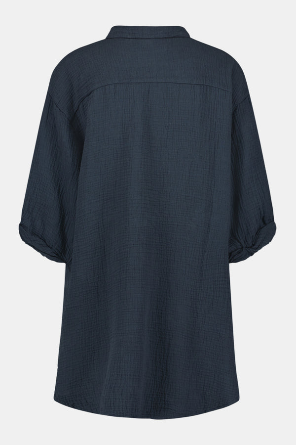 PENN & INK NY | BLOUSE - NEARLY BLACK - lfshneb